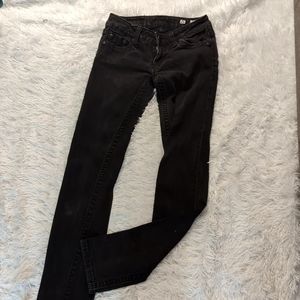 Miss Me Black Vintage Washed Jeans. Size 26 inch waist.